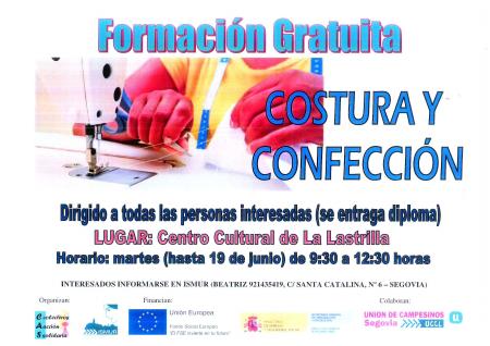 Imagen FORMACION GRATUITA - CLASES DE COSTURA