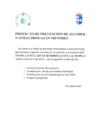 Imagen PROYECTO DE PREVENCIÓN DE ALCOHOL Y OTRAS DROGAS EN MENORES